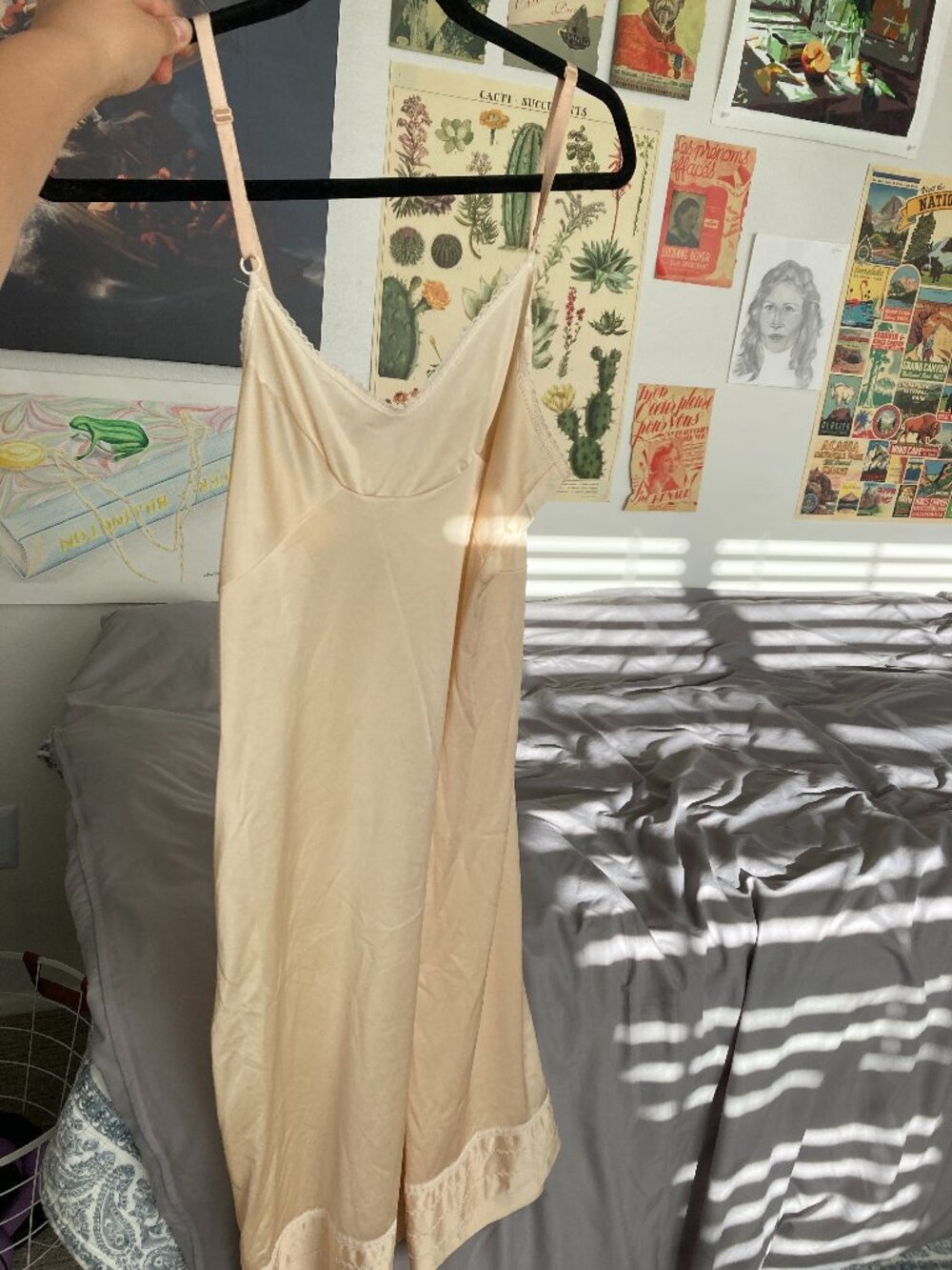 Vintage Nude Colored Slip Dress
